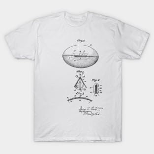 Playing Ball Vintage Patent Hand Drawing T-Shirt